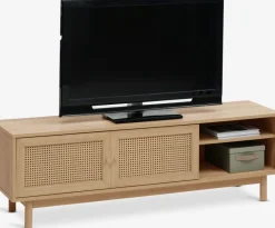 HALMSTADMeuble TV HALMSTAD 2 portes coulissantes coloris chêne chaud-JYSK Best