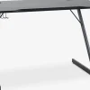 HALSTEDBureau gaming HALSTED 60x120 a/porte-gobelet+écouteurs noir-JYSK Best