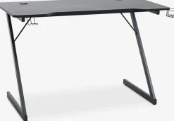 HALSTEDBureau gaming HALSTED 60x120 a/porte-gobelet+écouteurs noir-JYSK Best