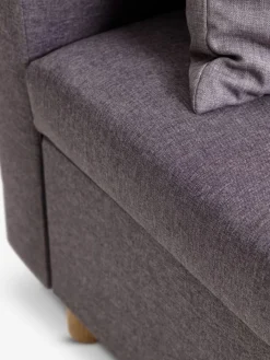 HAMPENCanapé convertible méridienne HAMPEN tissu gris/coloris chê.-JYSK Hot