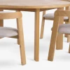 HARESKOV + BOVRUPHARESKOV Ø129 table coloris chêne naturel + 4 BOVRUP chaises-JYSK Hot