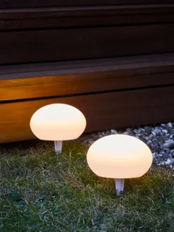 HAVESANGERLampe solaire HAVESANGER Ø15xH10cm blanc-JYSK Online