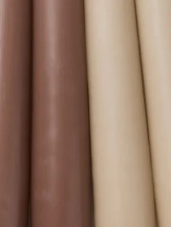 HEINOBougie HEINO H25cm beige/brun 4pcs/pqt-JYSK