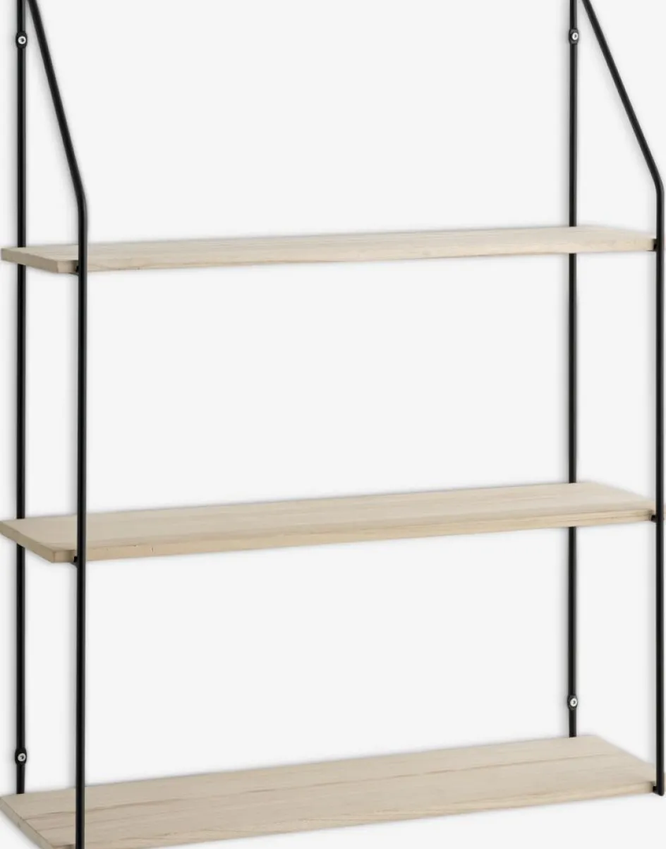 HEJLSMINDEÉtagère murale HEJLSMINDE 3 tablettes noir/naturel-JYSK Clearance