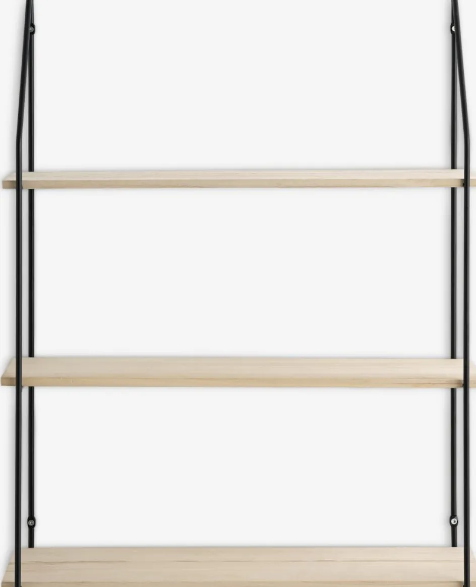 HEJLSMINDEÉtagère murale HEJLSMINDE 3 tablettes noir/naturel-JYSK Clearance