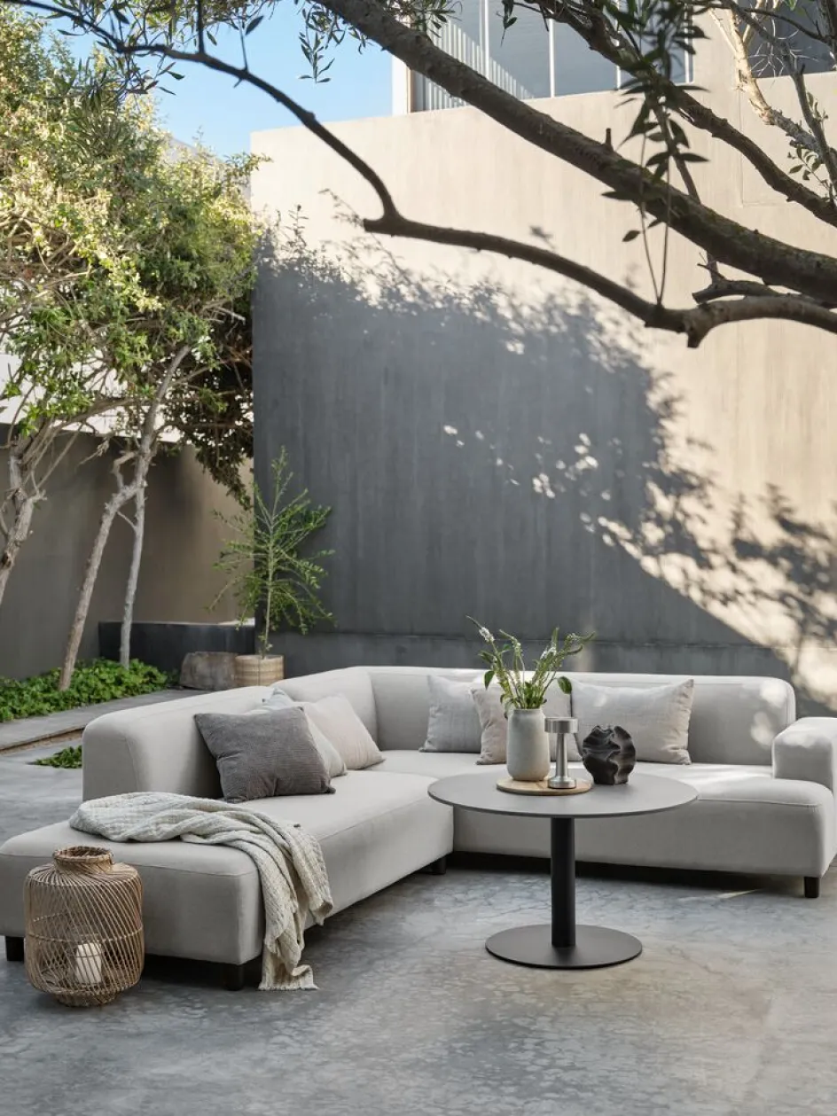 HELAGS + HEDEBACKENEnsemble lounge HELAGS noir + HEDEBACKEN 6 personnes beige-JYSK Best