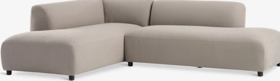 HELAGS + STORHOGNAEnsemble lounge HELAGS noir + STORHOGNA 4pers. taupe-JYSK Best