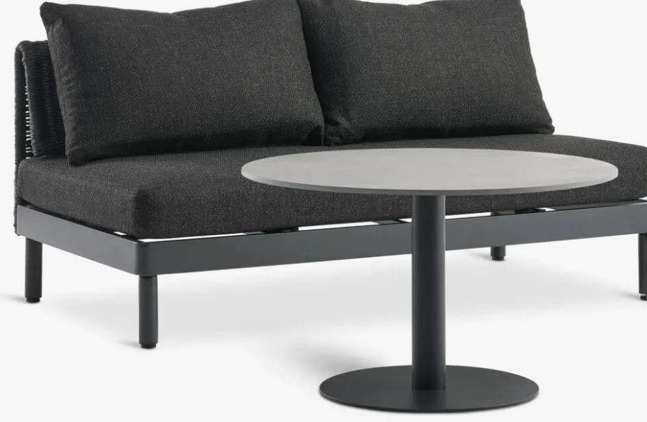 HELAGS + VOSSEnsemble lounge HELAGS noir + VOSS 2 personnes noir-JYSK Discount