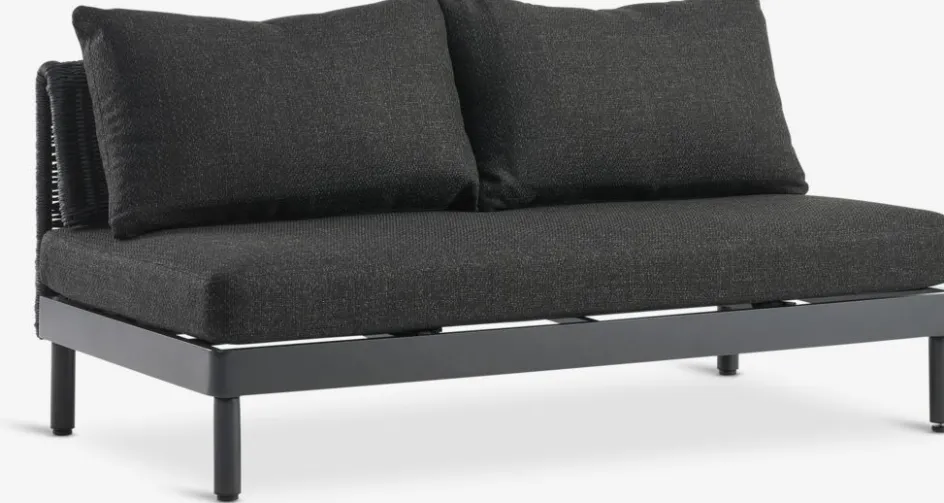 HELAGS + VOSSEnsemble lounge HELAGS noir + VOSS 2 personnes noir-JYSK Discount