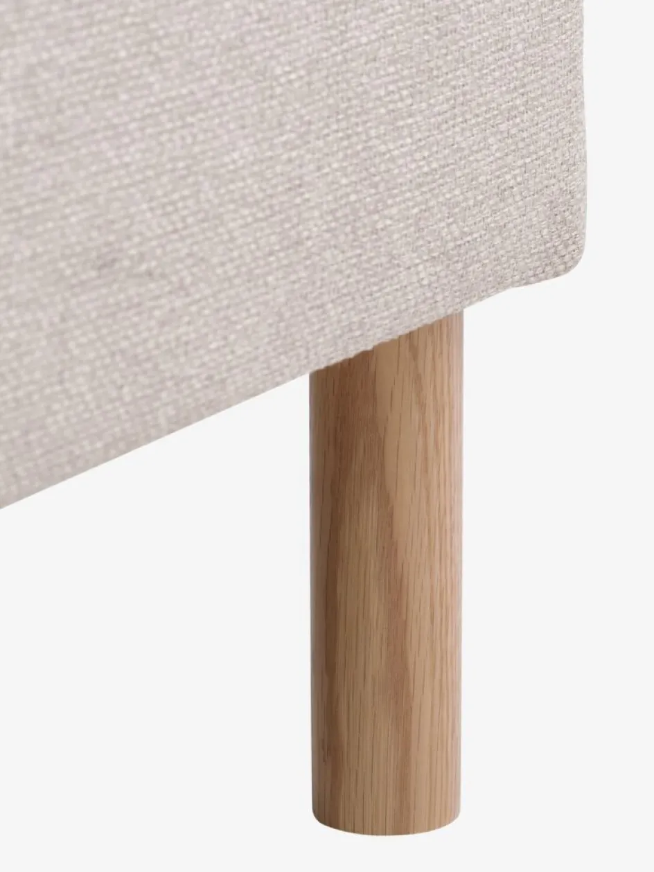 HELLERUPCanapé d'angle HELLERUP extrémité droit tissu beige/chêne-JYSK New