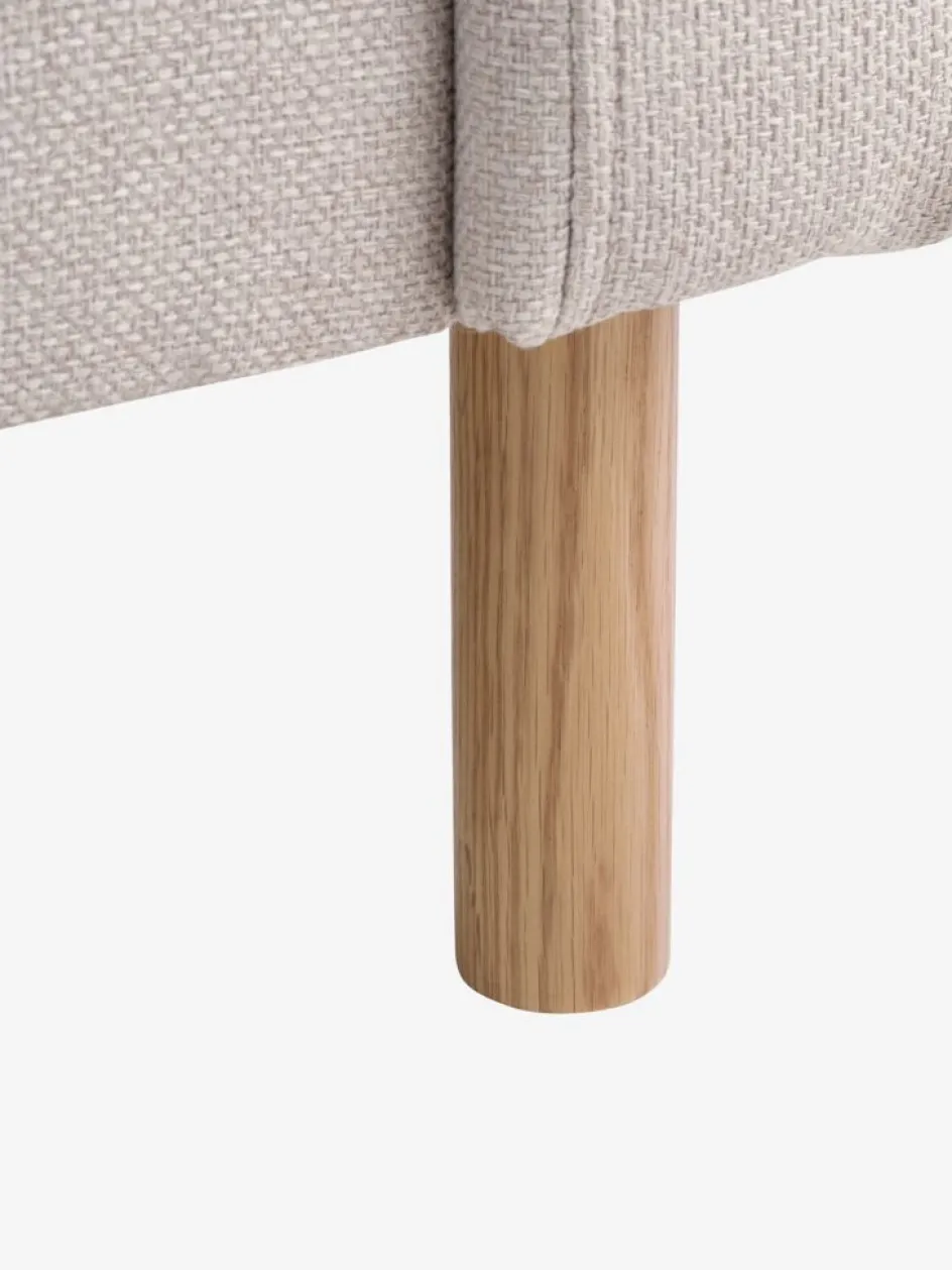 HELLERUPCanapé HELLERUP 3 places tissu beige/chêne-JYSK Sale