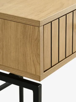 HEMDRUPTable de nuit HEMDRUP 1 tiroir coloris chêne chaud/noir-JYSK Clearance