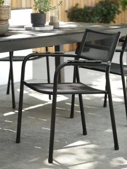 HEMSEDALChaise empilable HEMSEDAL Noir-JUTLANDIA