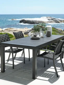 HESTEHAVETable de jardin HESTEHAVE l95xL205/275 noir-JUTLANDIA Outlet