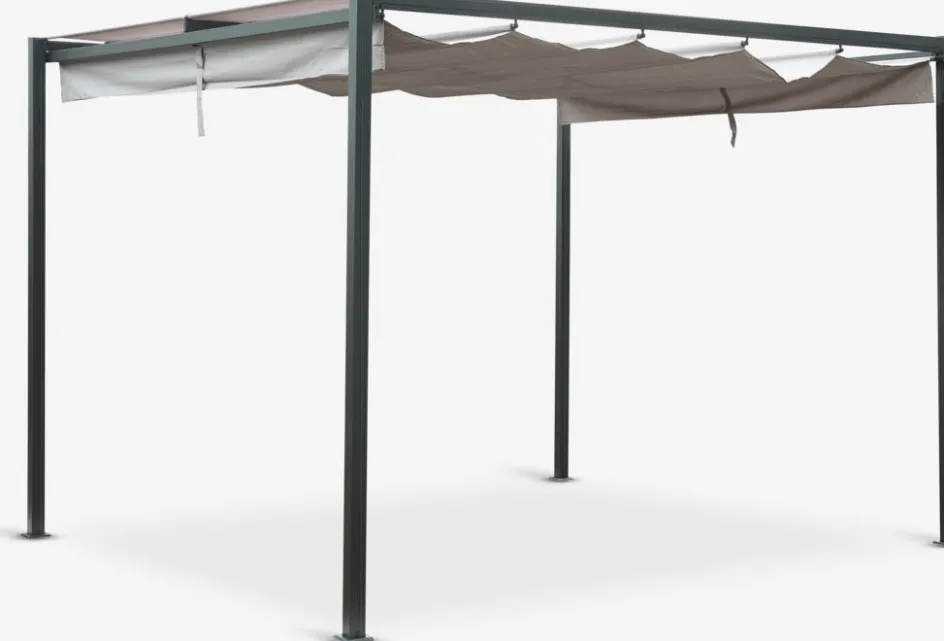 HJORTEMOSEPergola HJORTEMOSE l3xL3xH2,3m gris clair-JYSK Clearance