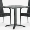 HOBRO + GUDHJEMHOBRO L70 table + 2 GUDHJEM chaises noir-JYSK Best