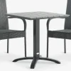 HOBRO + GUDHJEMHOBRO L70 table + 2 GUDHJEM chaises gris-JYSK Hot