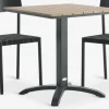 HOBRO + HAGLEBUHOBRO L70 table naturel + 2 HAGLEBU chaises noir-JUTLANDIA Online