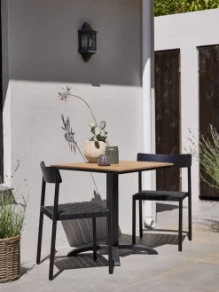 HOBRO + HAGLEBUHOBRO L70 table naturel + 2 HAGLEBU chaises noir-JUTLANDIA Online