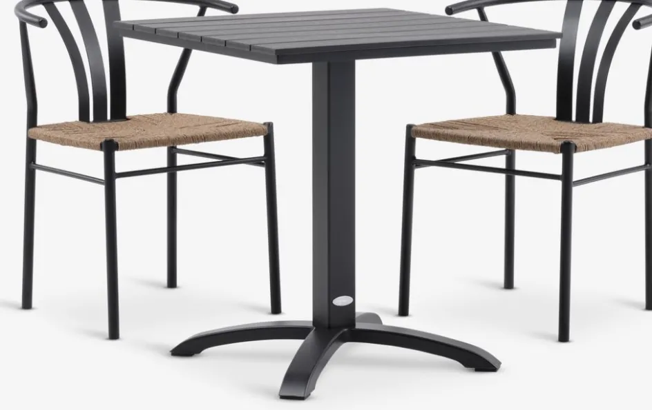 HOBRO + TAGMARKHOBRO L70 table + 2 TAGMARK chaises-JUTLANDIA New