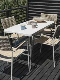 HOLMENTable pliante HOLMEN l62xL124 blanc-JYSK Clearance