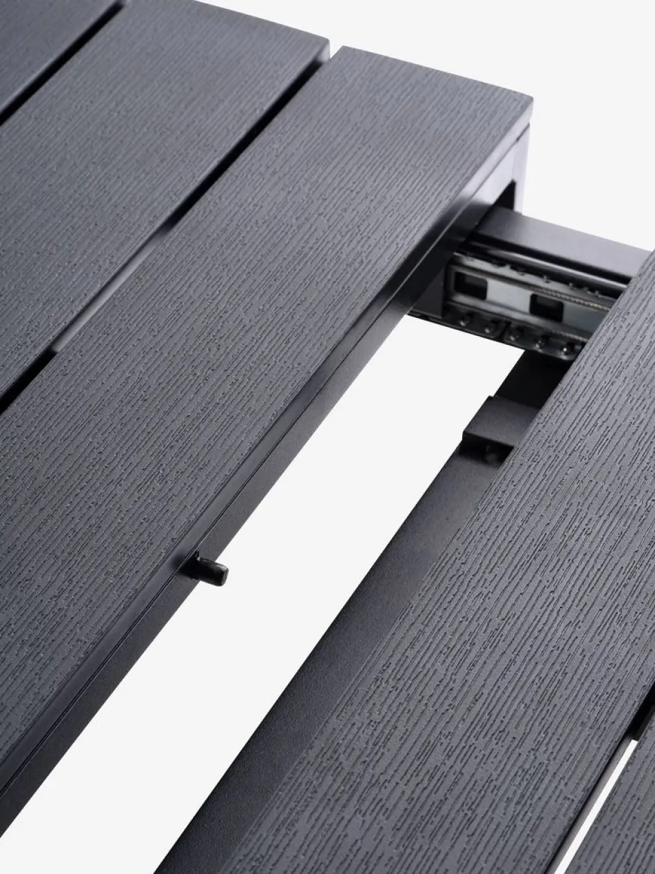 HSTEHAVE + KRISTIANSTADHESTEHAVE L205/275 table noir + 4 KRISTIANSTAD chaises vert-JYSK Online