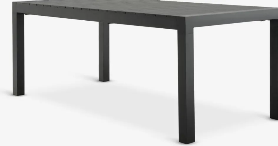 HSTEHAVE + KRISTIANSTADHESTEHAVE L205/275 table noir + 4 KRISTIANSTAD chaises vert-JYSK Online