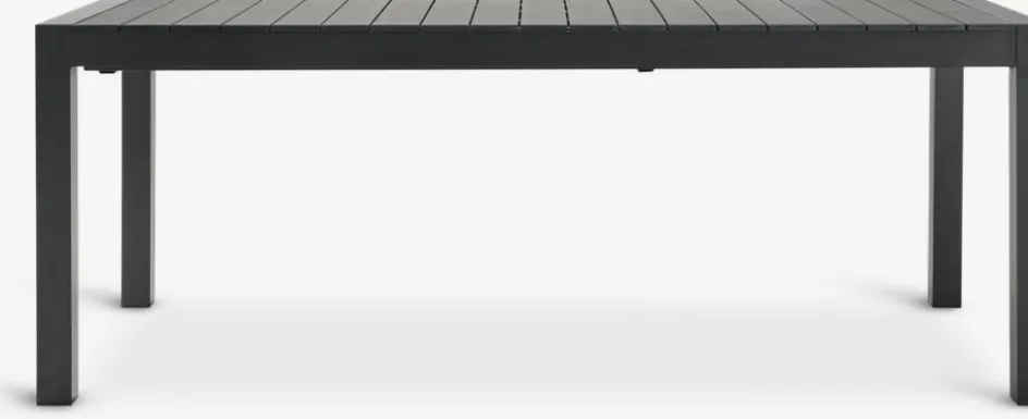 HSTEHAVE + KRISTIANSTADHESTEHAVE L205/275 table noir + 4 KRISTIANSTAD chaises vert-JYSK Online