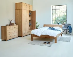 HUGGETMeuble haut HUGGET 139x43 coloris chêne naturel-Royal Oak New