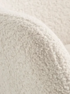 HUNDESTEDFauteuil HUNDESTED tissu teddy blanc cassé/coloris chêne-JYSK Best