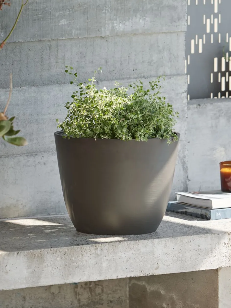 HVEPSBac à fleurs HVEPS Ø41xH33 gris-JYSK Outlet