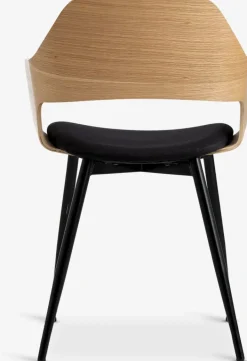 HVIDOVREChaise HVIDOVRE coloris /tissu noir-Royal Oak Hot