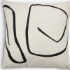 HVITVEISCoussin HVITVEIS 45x45 blanc cassé/noir-JYSK Hot
