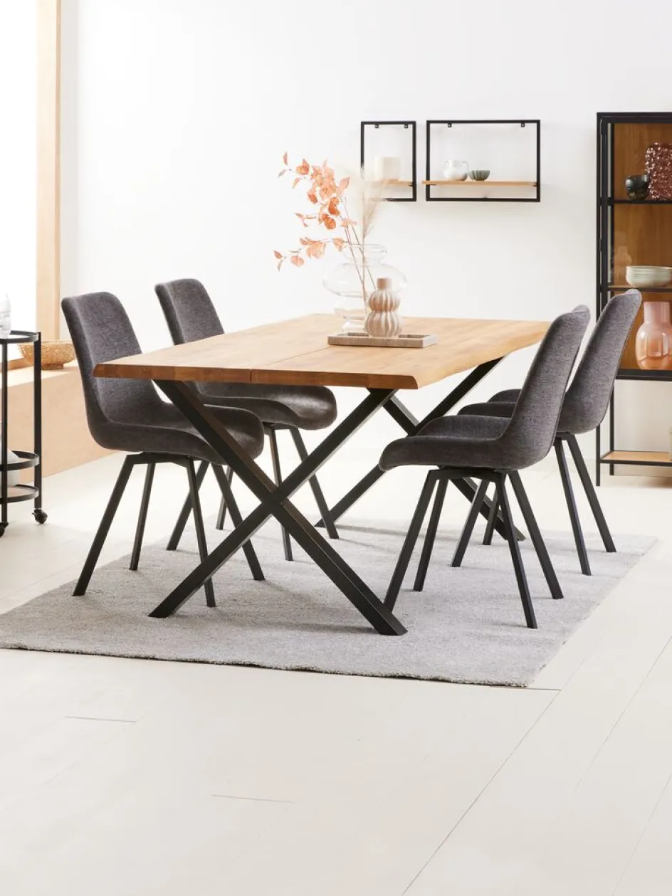 HYGUMChaise HYGUM pivotante /noir-JYSK Online