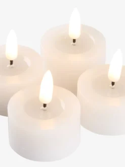 INGEMANBougie chauffe-plat LED INGEMAN Ø4xH4 blanc 4pcs a/minuterie-JYSK Outlet