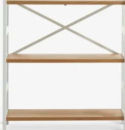 INTRUPÉtagère INTRUP 3 tablettes larges blanc/chêne naturel-Royal Oak Sale