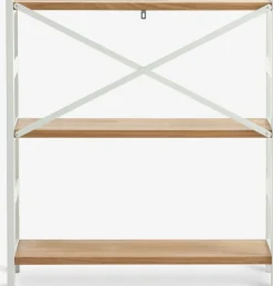 INTRUPÉtagère INTRUP 3 tablettes larges blanc/chêne naturel-Royal Oak Sale