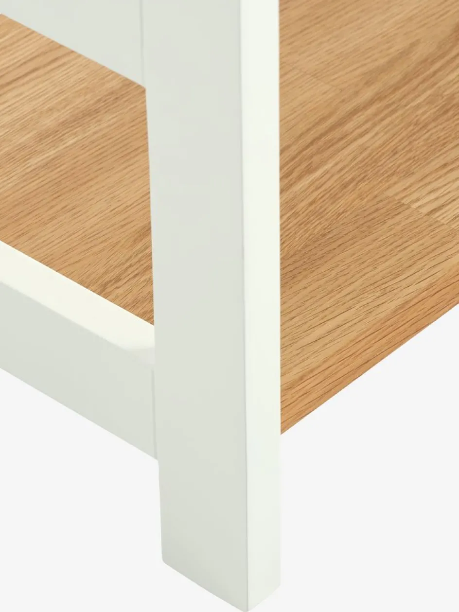 INTRUPÉtagère INTRUP 6 tablettes larges blanc/chêne naturel-Royal Oak Clearance