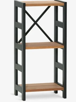 INTRUPÉtagère INTRUP 3 tablettes étroites noir/chêne naturel-Royal Oak Discount