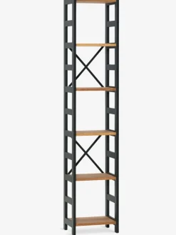 INTRUPÉtagère INTRUP 6 tablettes étroites noir/chêne naturel-Royal Oak Best
