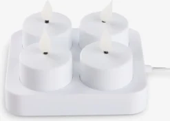 JANSSONBougies chauffe-plat LED JANSSON blanc/noir a/chargeur-JYSK Hot