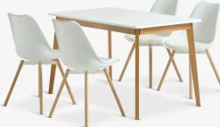 JEGIND + KASTRUPJEGIND L130 table blanc + 4 KASTRUP chaises blanc-JYSK Sale