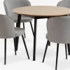 JEGIND + RISSKOVJEGIND Ø105 table coloris chêne + 4 RISSKOV chaises gris c.-JYSK Sale