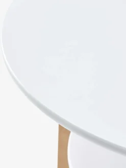 JEGINDTable basse JEGIND Ø80 1 tablette blanc/coloris chêne nat.-JYSK Best