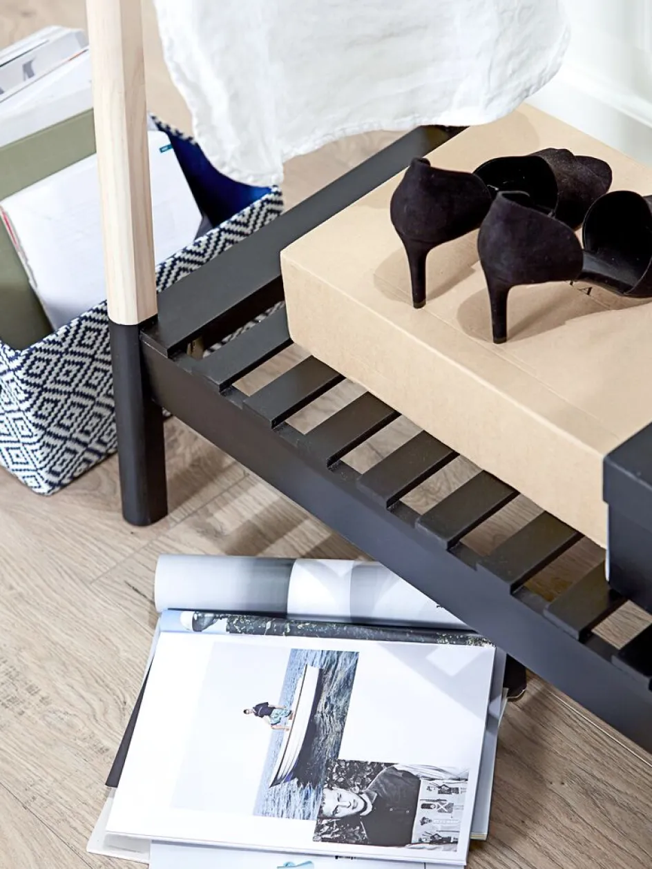 JENNETPortant JENNET a/étagère à chaussures naturel/noir-JYSK Online