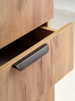 JENSLEVArmoire JENSLEV 96x176 2 portes 3 tiroirs coloris chêne nat.-JYSK Outlet