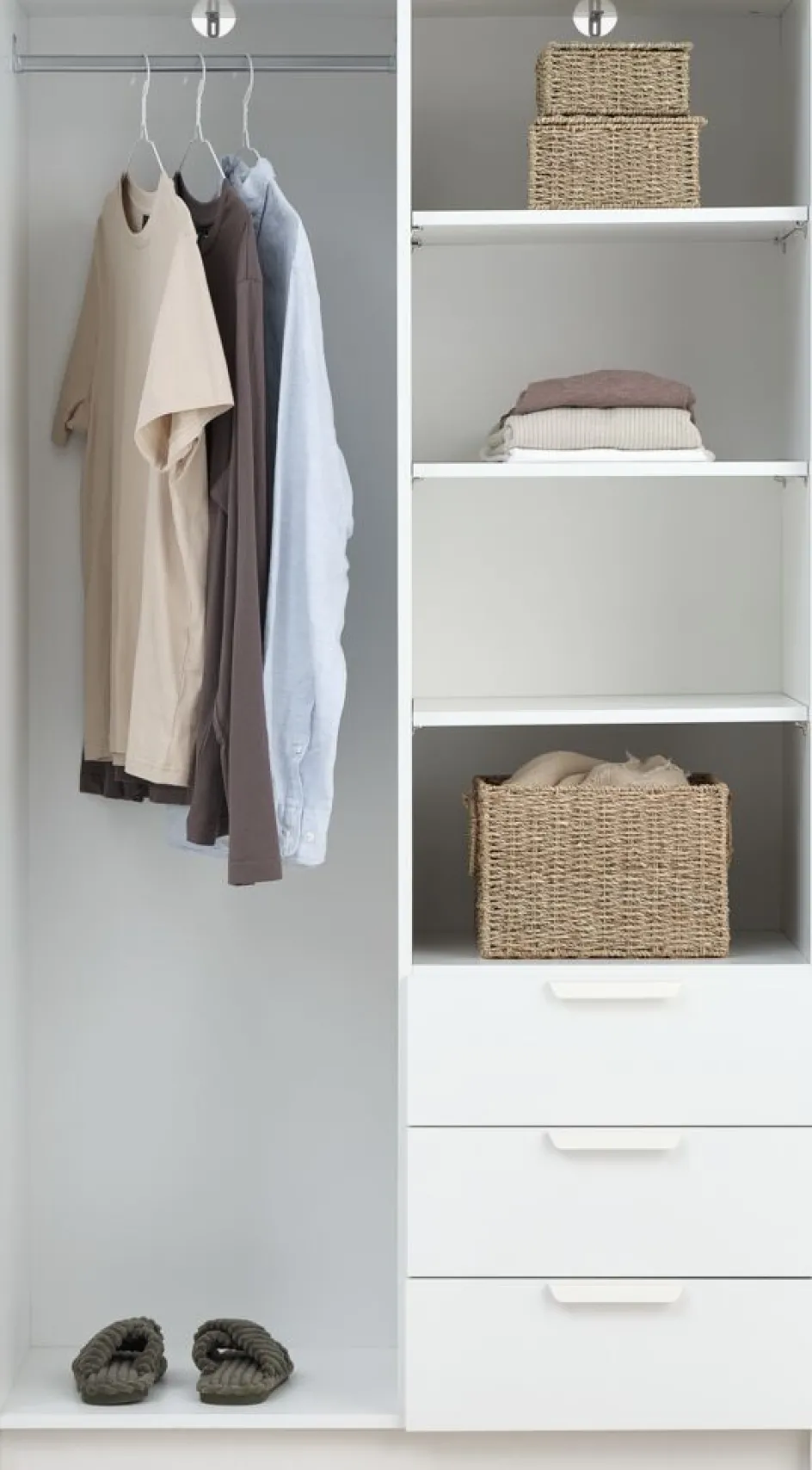 JENSLEVArmoire JENSLEV 96x176 2 portes 3 tiroirs-JYSK Best