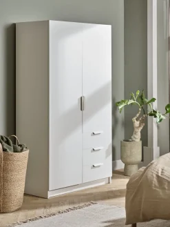 JENSLEVArmoire JENSLEV 96x176 2 portes 3 tiroirs-JYSK Best