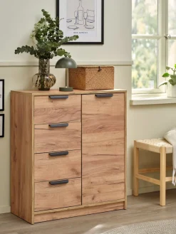 JENSLEVCommode 4 tiroirs 1 porte JENSLEV coloris-JYSK