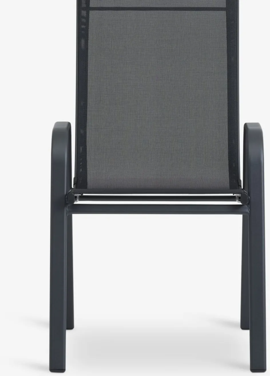 JERSORE + LEKNESJERSORE L140 table + 4 LEKNES chaises noir-JYSK New